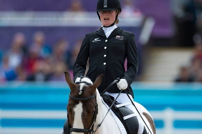 Paralympian Anthea Gunner riding her horse at the London 2012 Paralympic Games