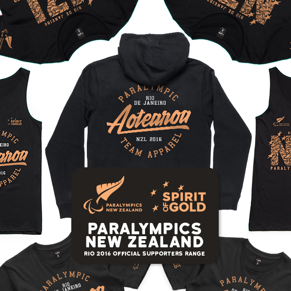 Buy NOW! Paralympics New Zealand Mr Vintage official supporters range!