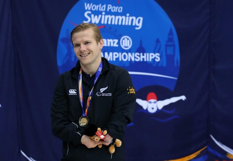 Cameron Leslie at the World Para Swimming Championships