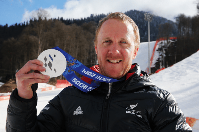 Corey Peters, New Zealand Paralympian with Sochi 2014 silver medal.