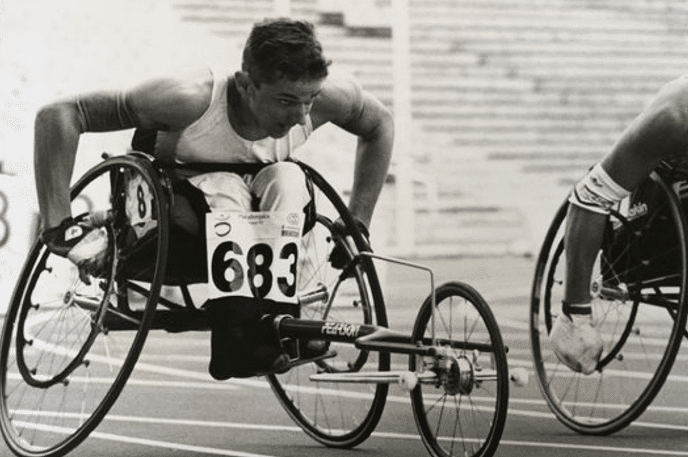 Evan Clulee, , New Zealand Paralympian in racing wheelchair