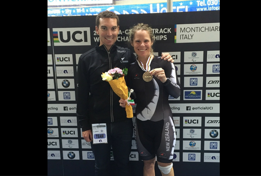 First medal for New Zealand Para-Cyclists at UCI Para-Cycling Track World Champs