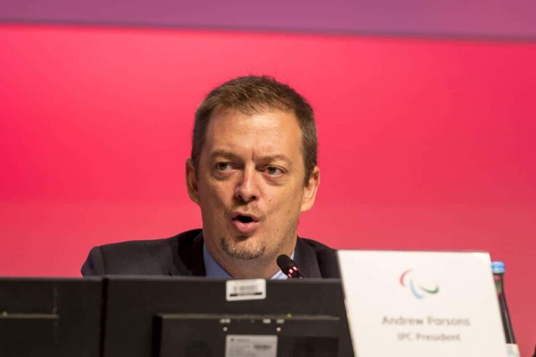 Andrew Parsons and the IPC General Assembly