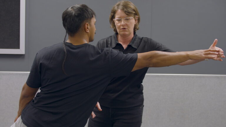 athlete stretches out arm for classifier to assess