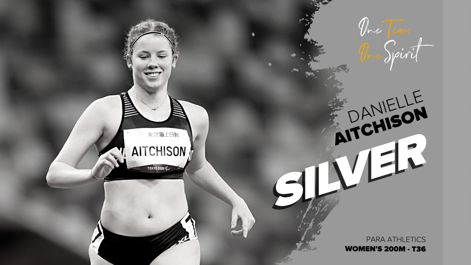 Danielle Aitchison wins Silver in the Women's 200 - T36