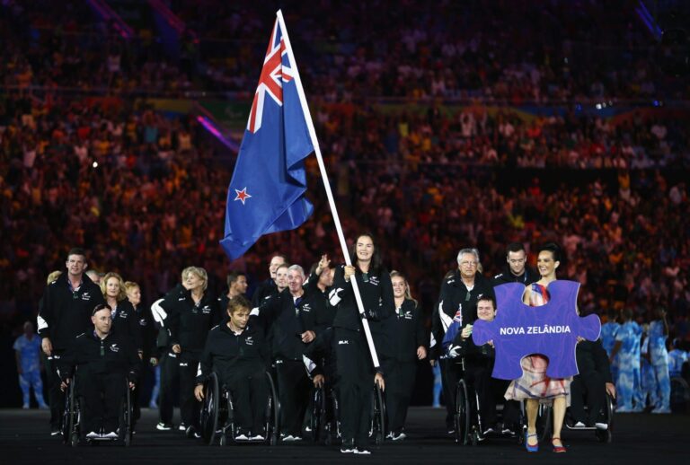 New Zealand Paralympic Team at Rio 2016 Paralympic Games Opening Ceremony