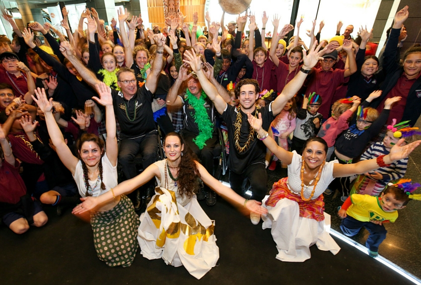 Para-Athletes dance to their own beat to mark ‘100 Days to Go’ until the Rio 2016 Paralympic Games