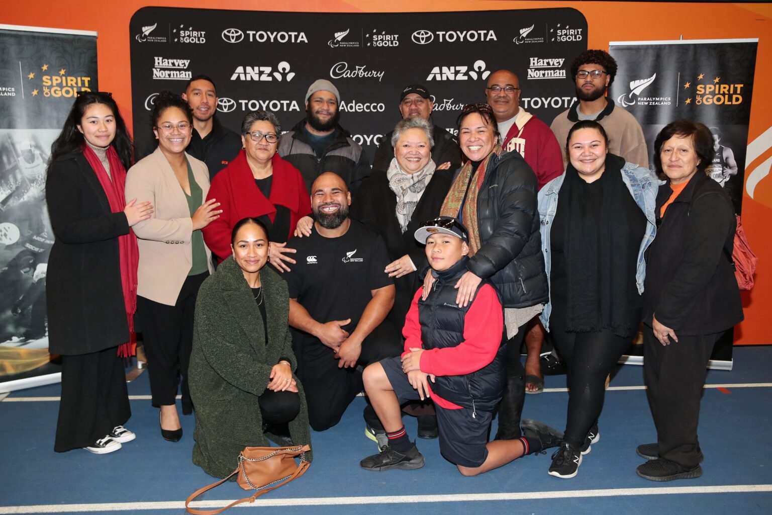 Ben Tuimaseve and his family at the NZ Paralympic Team selection announcement for Tokyo 2020