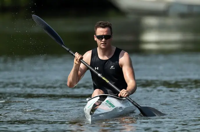 Scott Martlew, New Zealand Paralympian training on the water