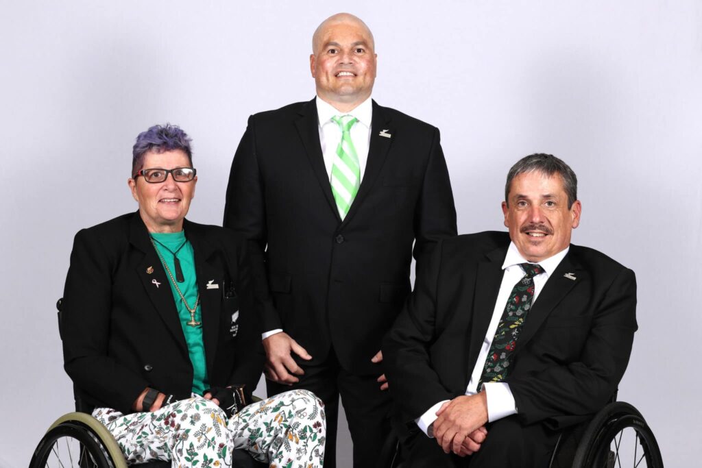 Paralympians Cristeen Smith, Aaron Bidois and Evan Clulee
