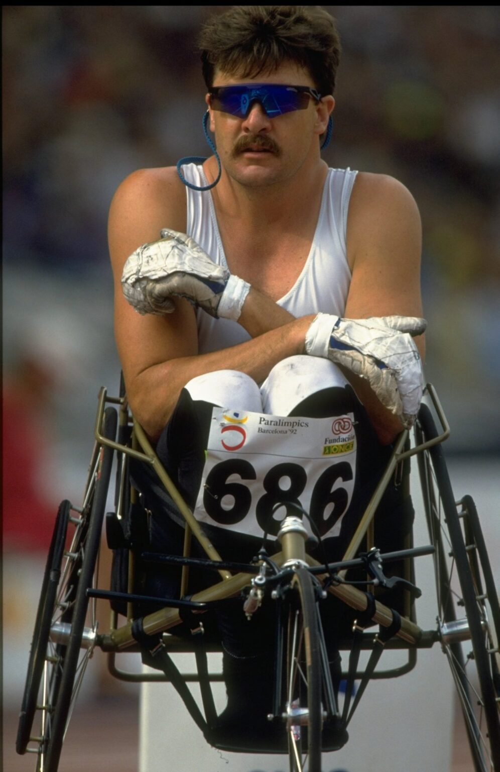 Dave MacCalman at the Barcelona 1992 Paralympics