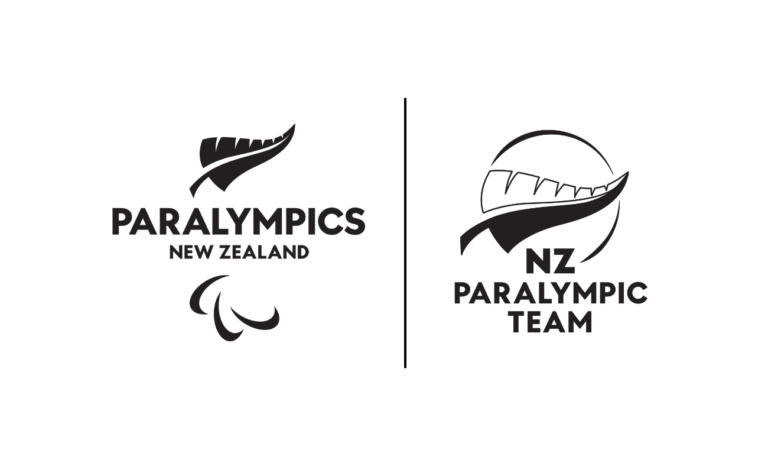 Paralympics New Zealand logo beside NZ Paralympic Team logo
