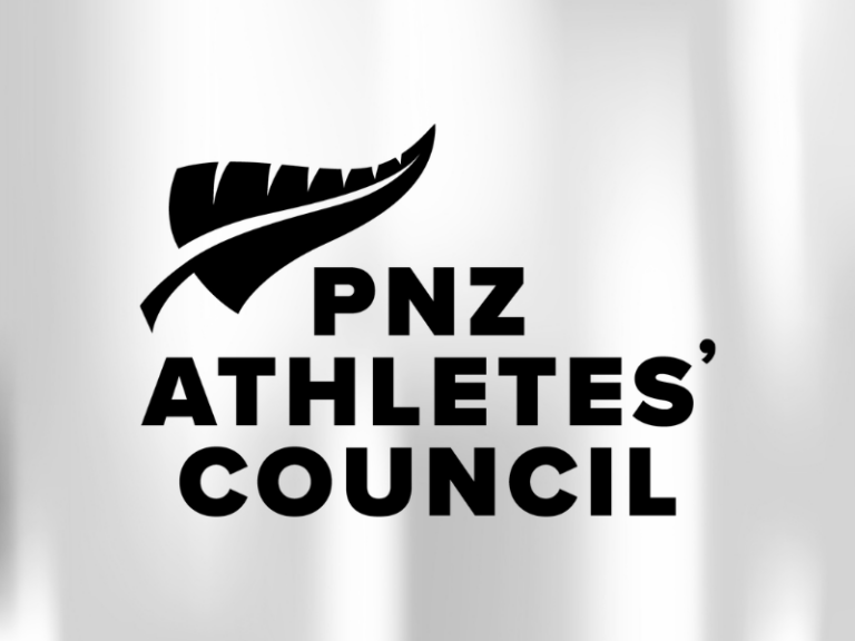 PNZ Athletes' Council logo on silver background