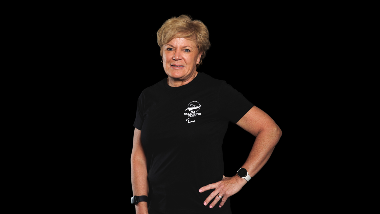 NZ Paralympic Team Chef de Mission Raylene Bates in official kit