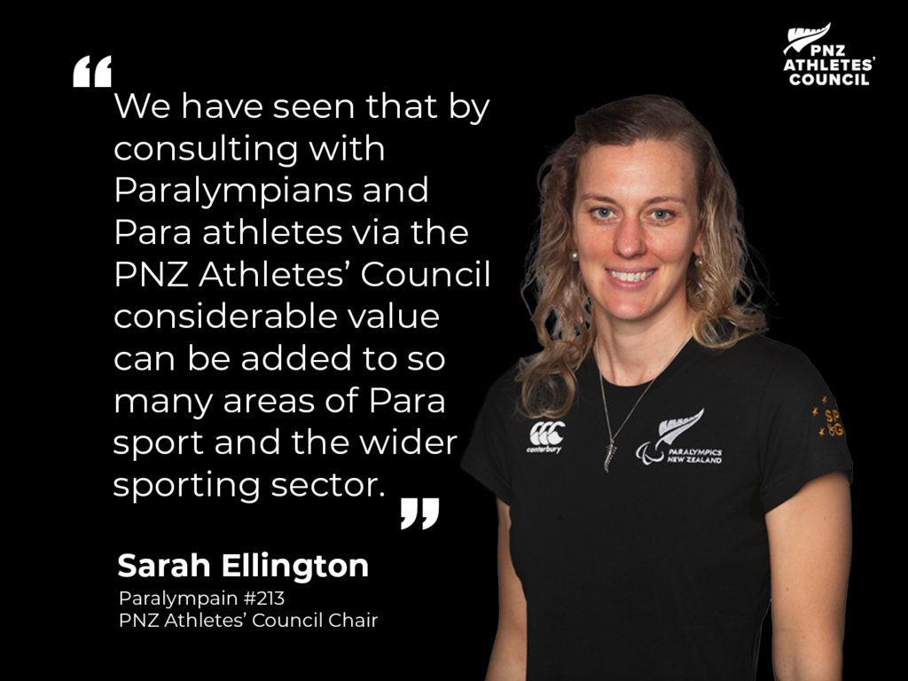 Paralympian #213 Sarah Ellington is current Chair of PNZ Athletes' Council