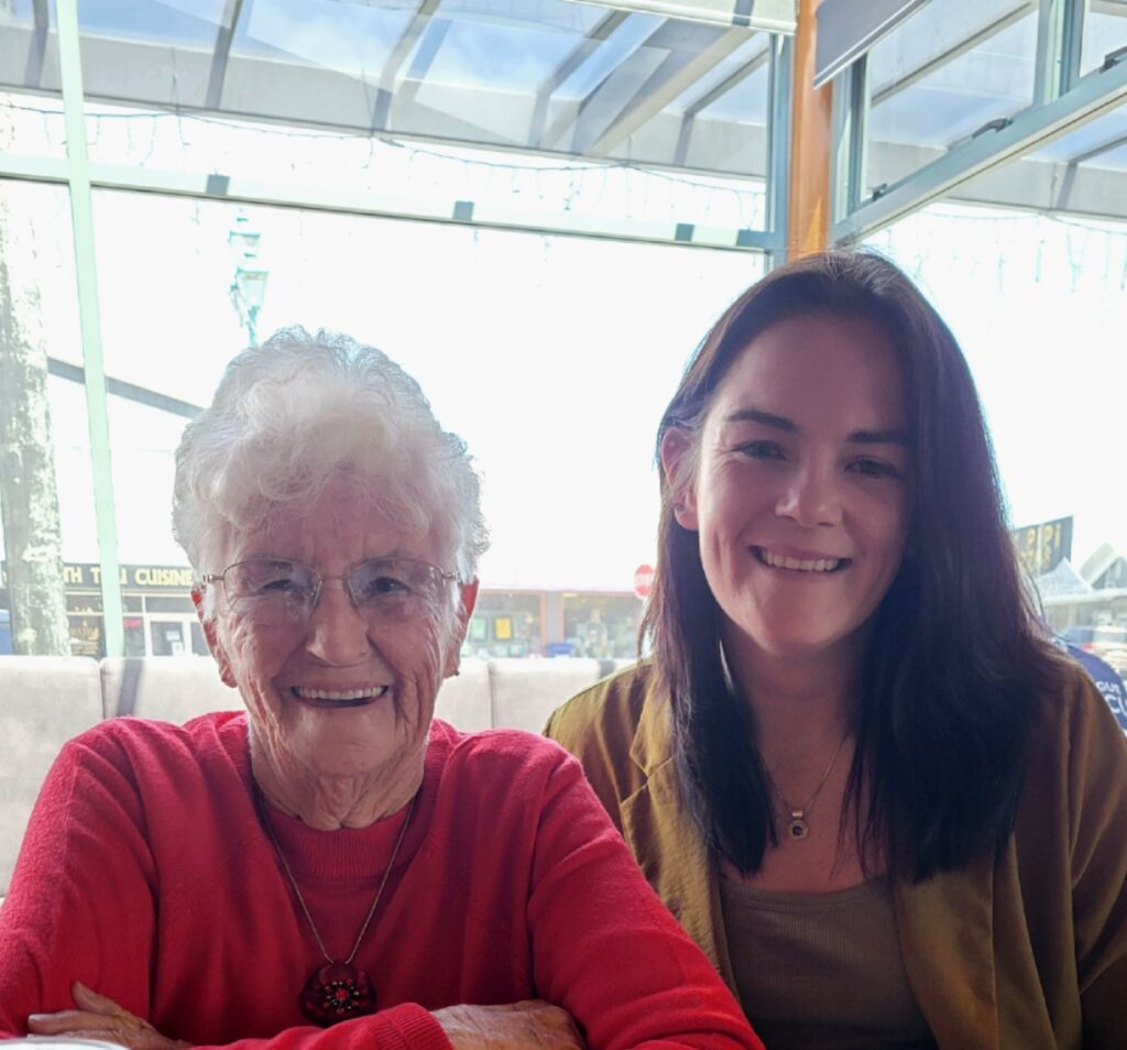 Paralympian #183 Holly Robinson with Grandma Shirley Crowley.