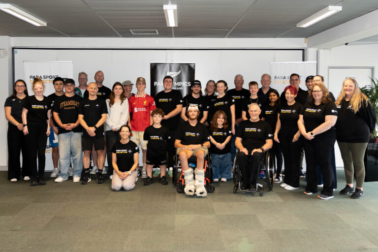 A group photo of the Para Sport Collective at their final in-person camp.
