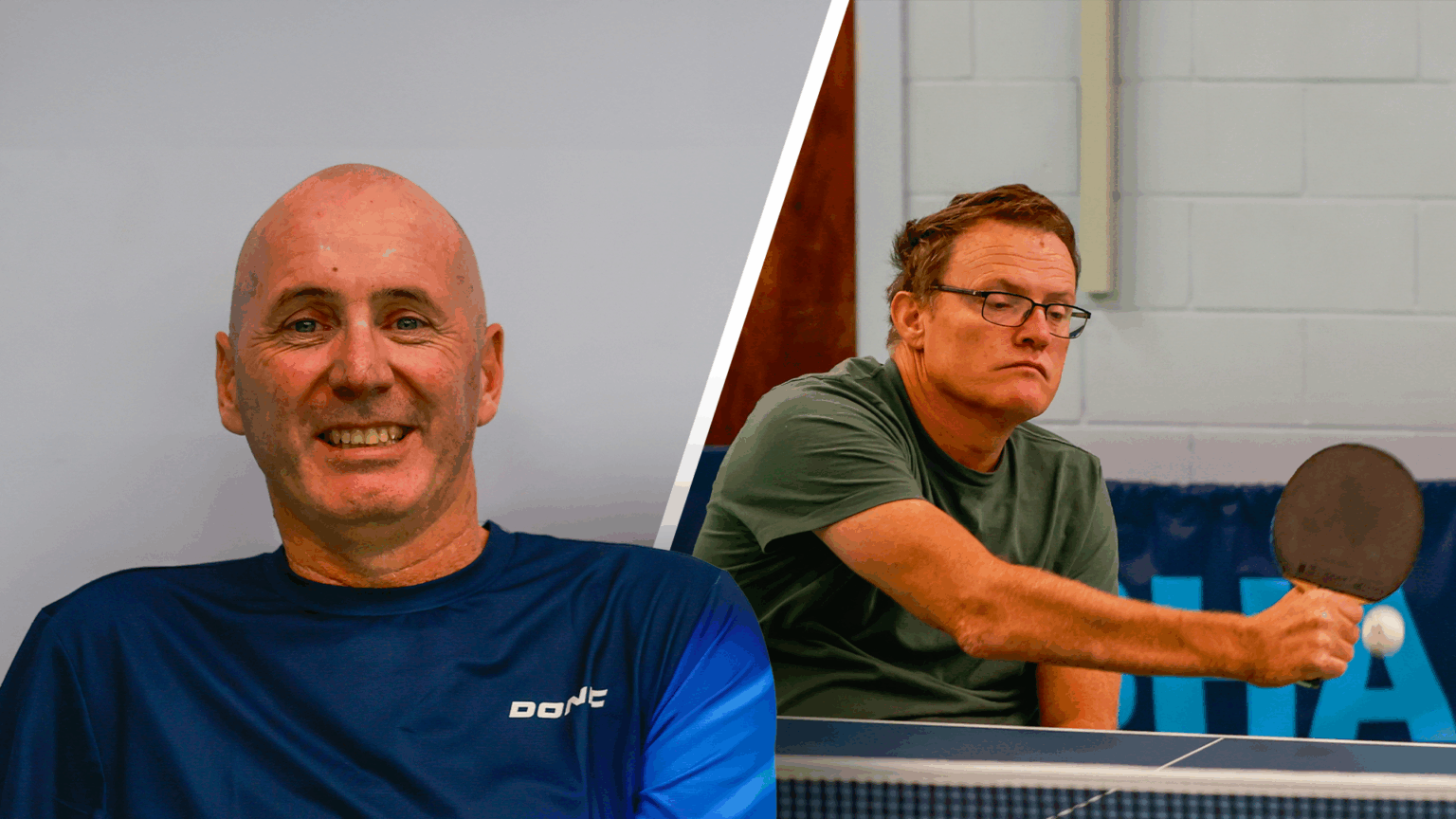 A split image of Jai Waite on the left, and Tim Johnson on the right.