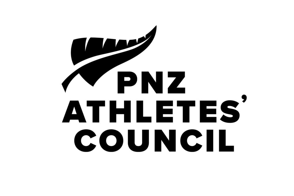 A lgoo with text reading "PNZ Athletes' Council" A black fern sits above.