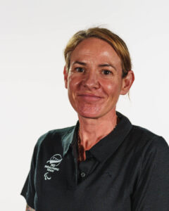 A portrait of Sarah de Wattignar on a white background.