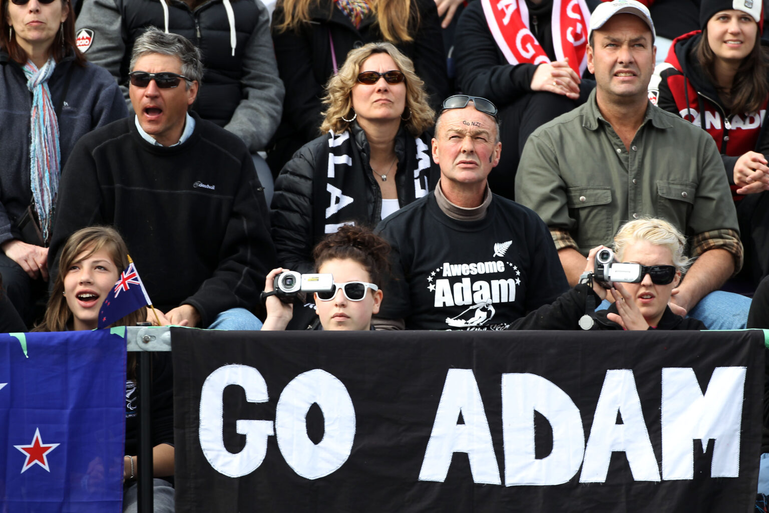 NZ fans watch the Winter Paralympics.