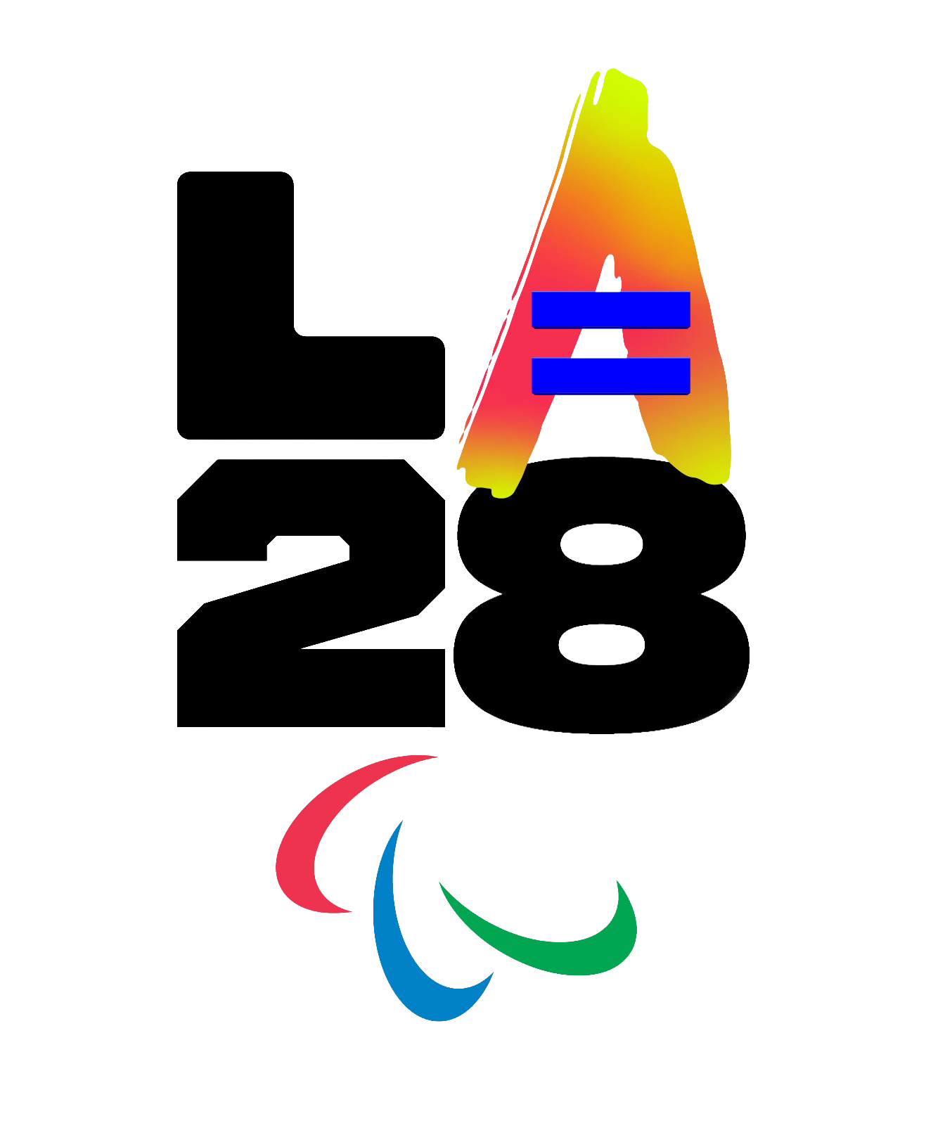 Logo for the LA28 Paralympic Games.