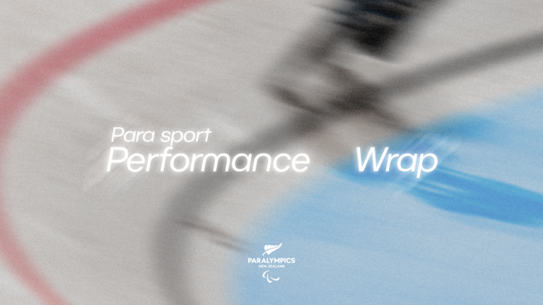 Blurred image of a bike competing on a velodrome.