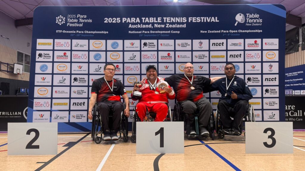 Tim Johnson at the 2025 Para Table Tennis Festival