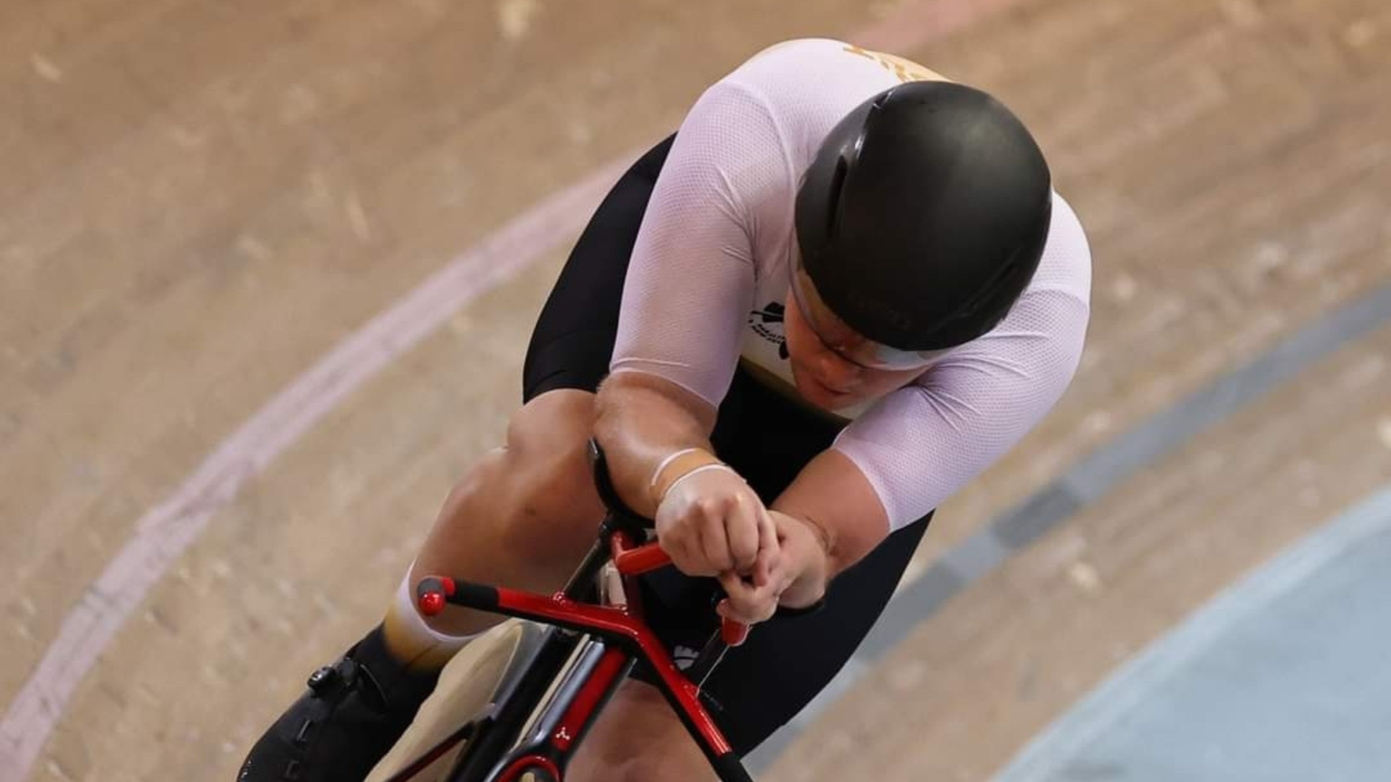 Ieuan Edwards on his bike